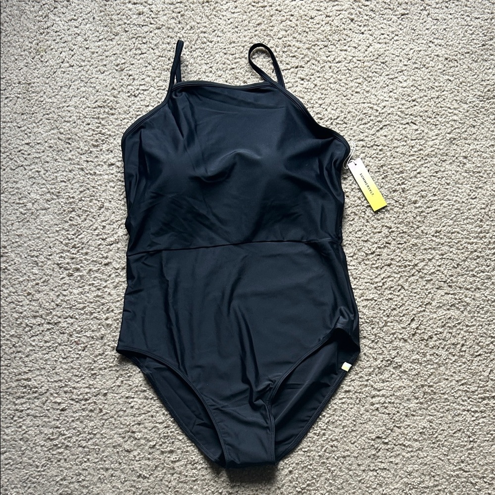 summersalt Black One-Piece Swimsuit
